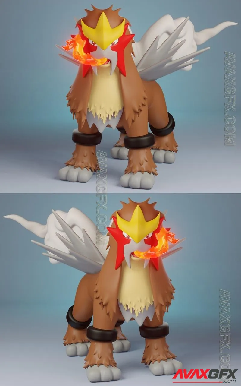 Entei - STL 3D Model