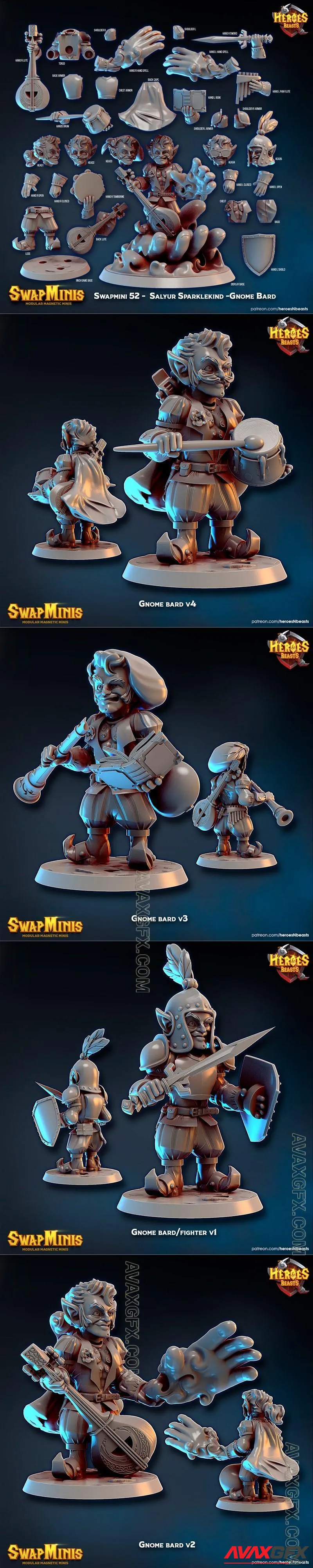 Heroes & Beasts - Swapmini 52 - STL 3D Model