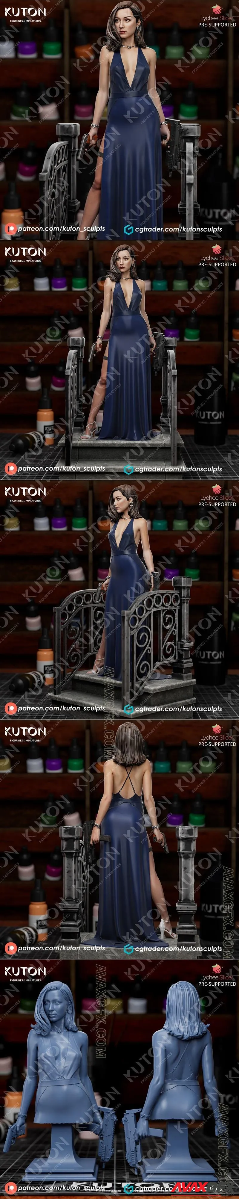 Kuton Figurines James Bond Paloma - STL 3D Model