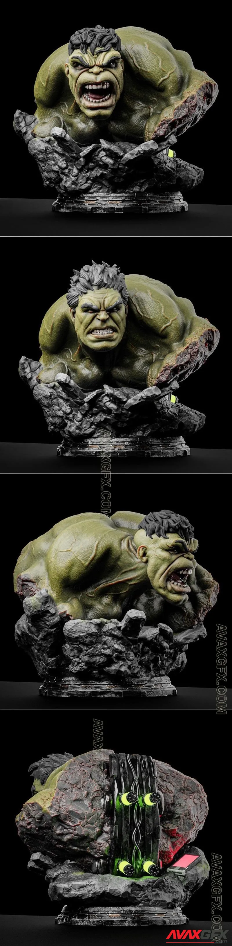 Hulk Bust - STL 3D Model