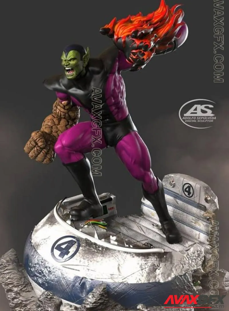 Super Skrull 2 - STL 3D Model