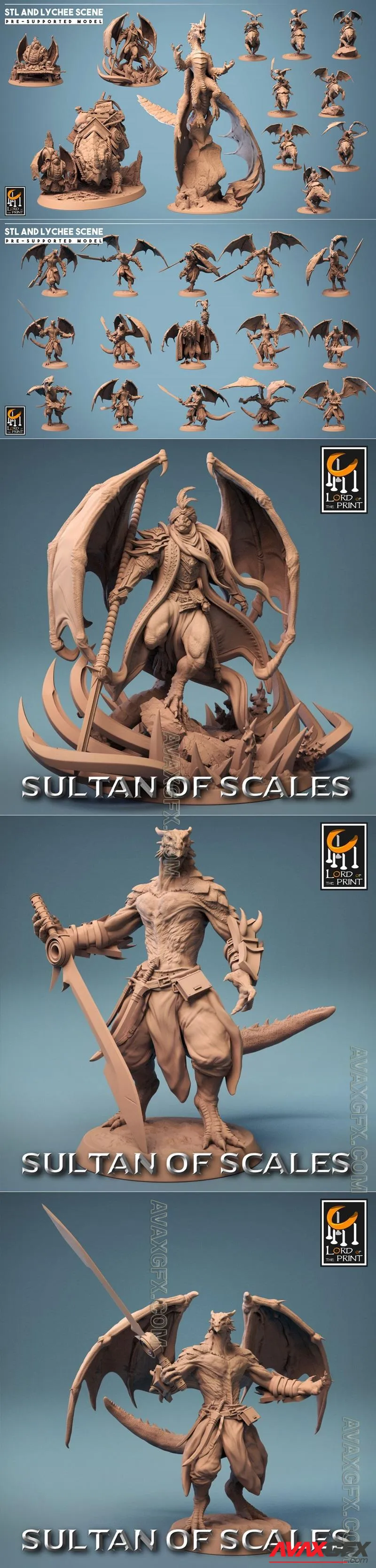 Lord of the Print - Sultan of Scales September 2023 - STL 3D Model