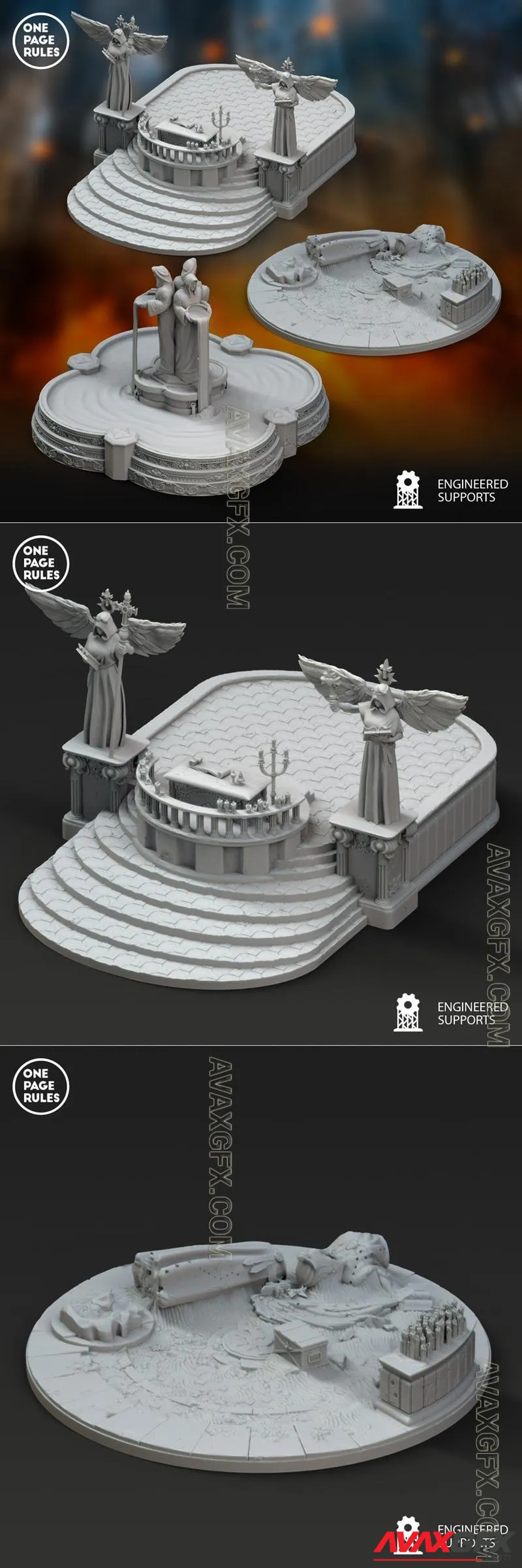 Blessed Sisters - Area Terrain  - STL 3D Model