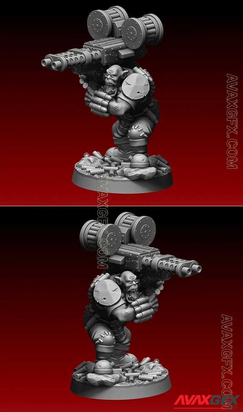 Ork Big Shoota - STL 3D Model