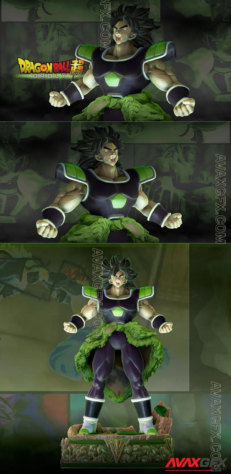 Dragon Ball - Broly Super - STL 3D Model