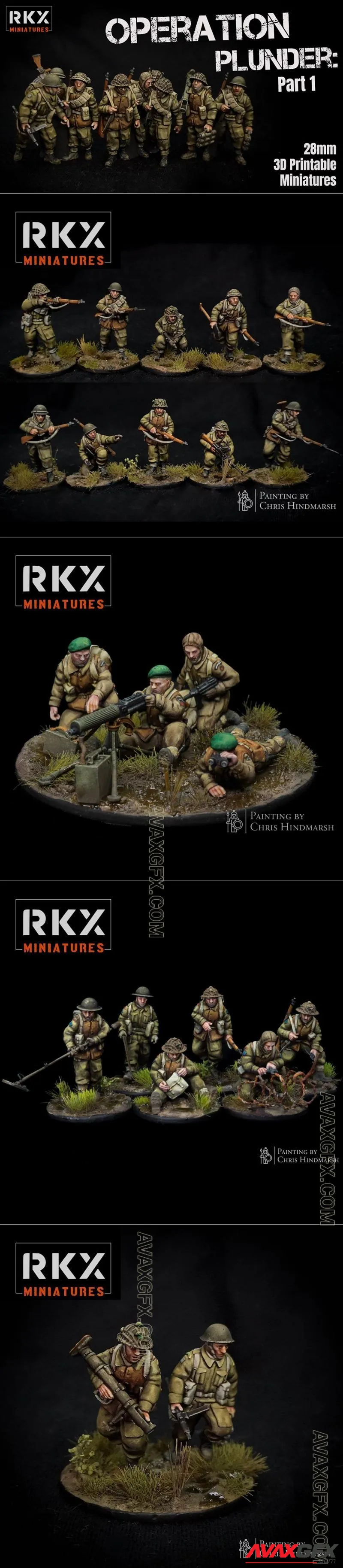 Rkx Miniatures - Operation Plunder Part 1 - STL 3D Model