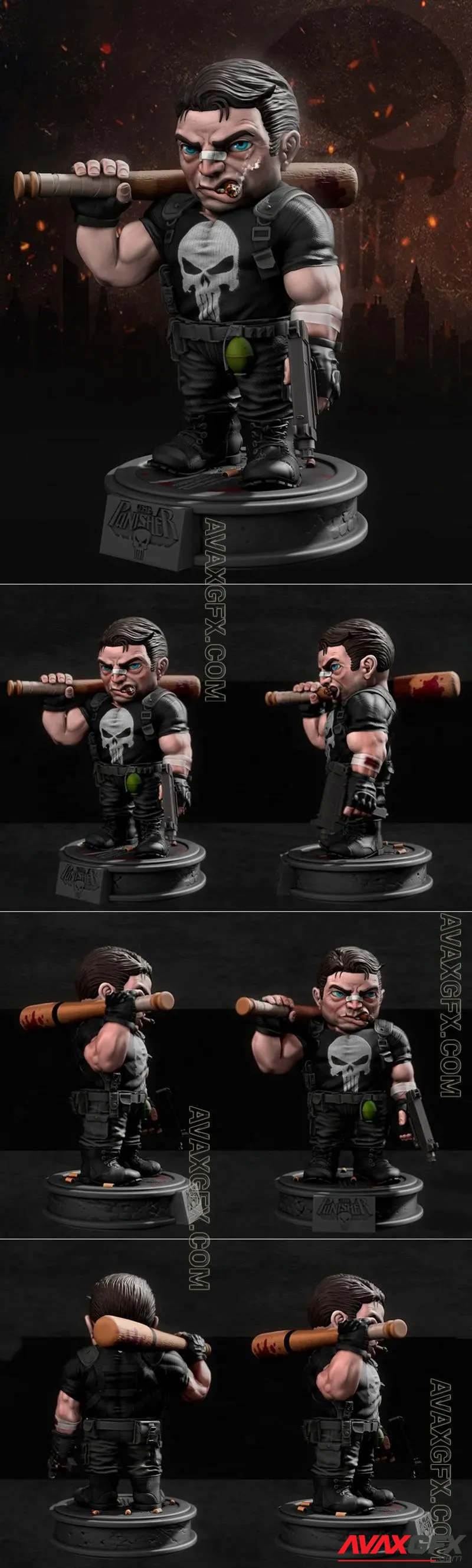 Mini Punisher - STL 3D Model