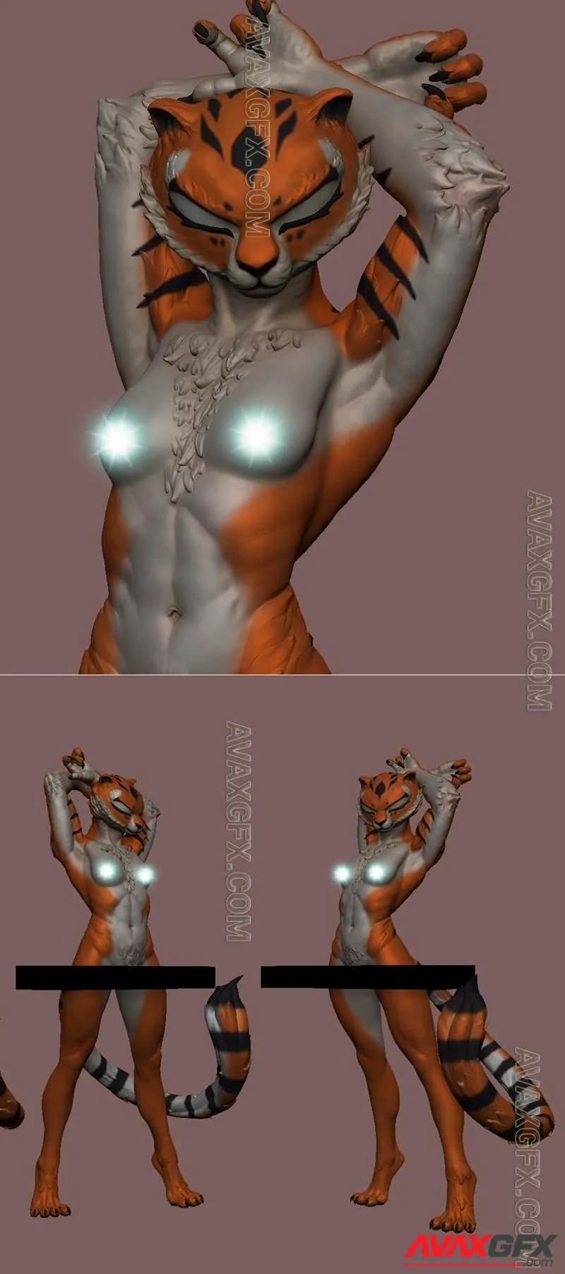 Tigress Extra Version - STL 3D Model