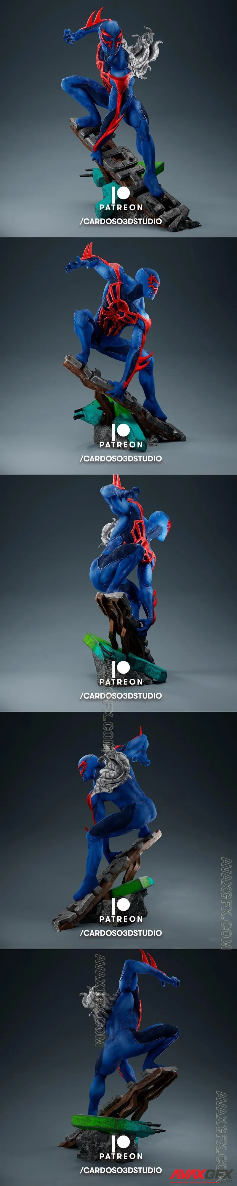 Cardoso 3d Studio - Spider man 2099 - STL 3D Model