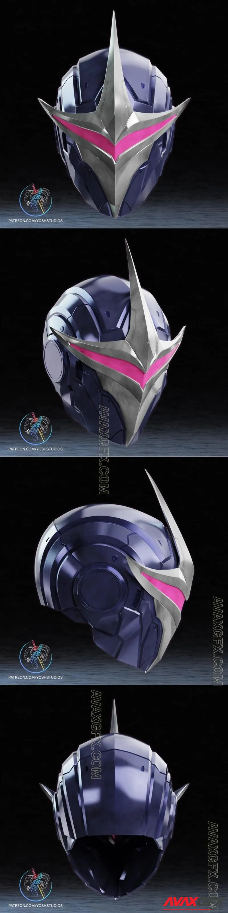 Modern Darkhawk helmet - STL 3D Model