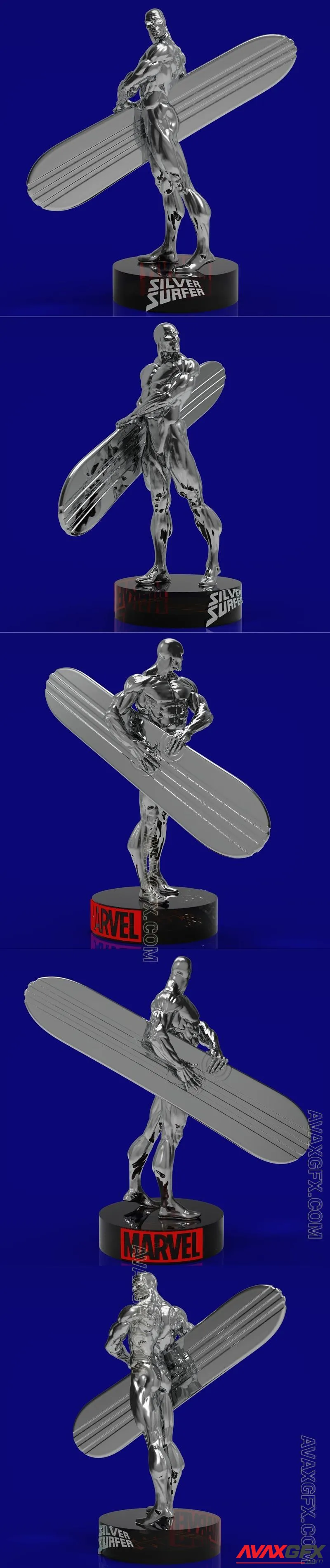 Silver Surfer - STL 3D Model