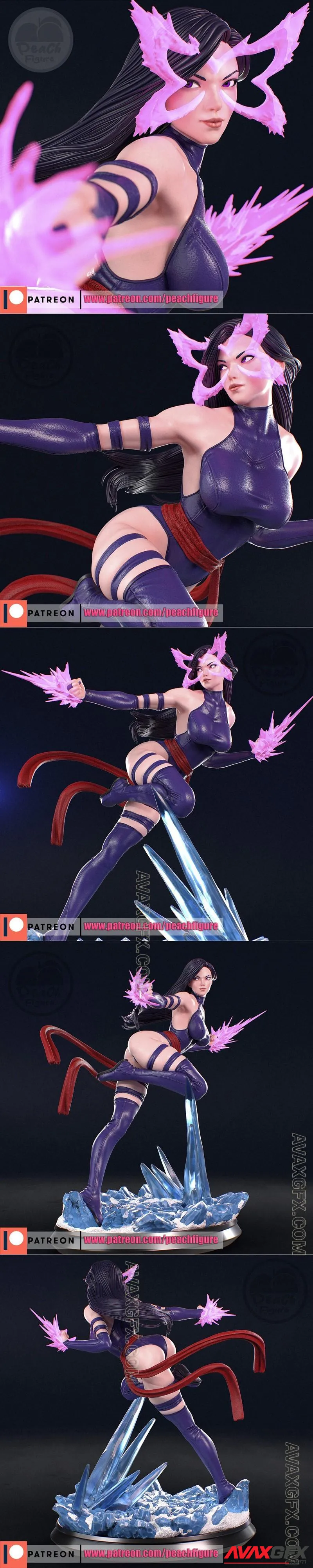 Peach Figure - Psylocke - STL 3D Model