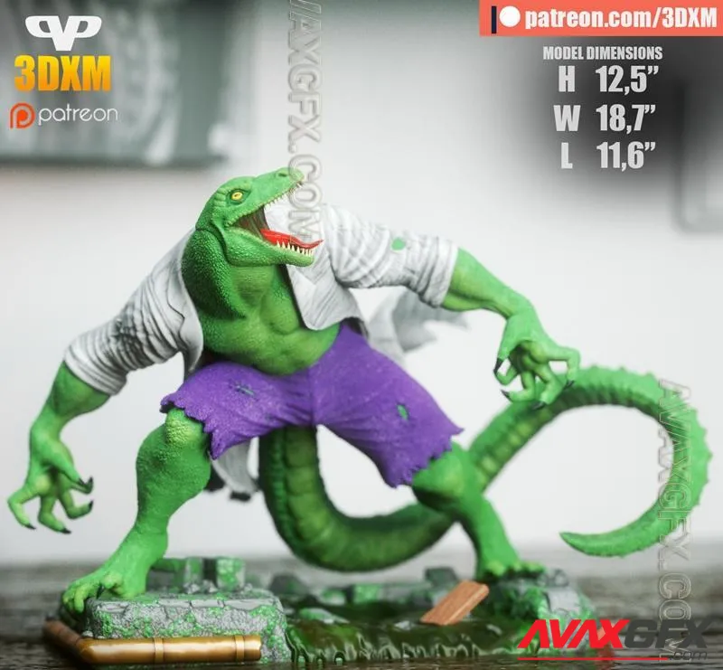 Lizard Stand Alone - STL 3D Model