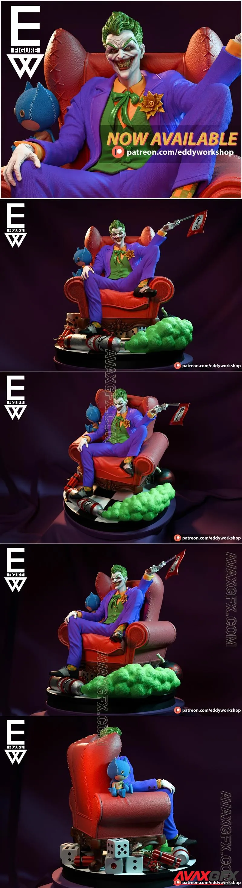 Eddy's Workshop - Joker - STL 3D Model