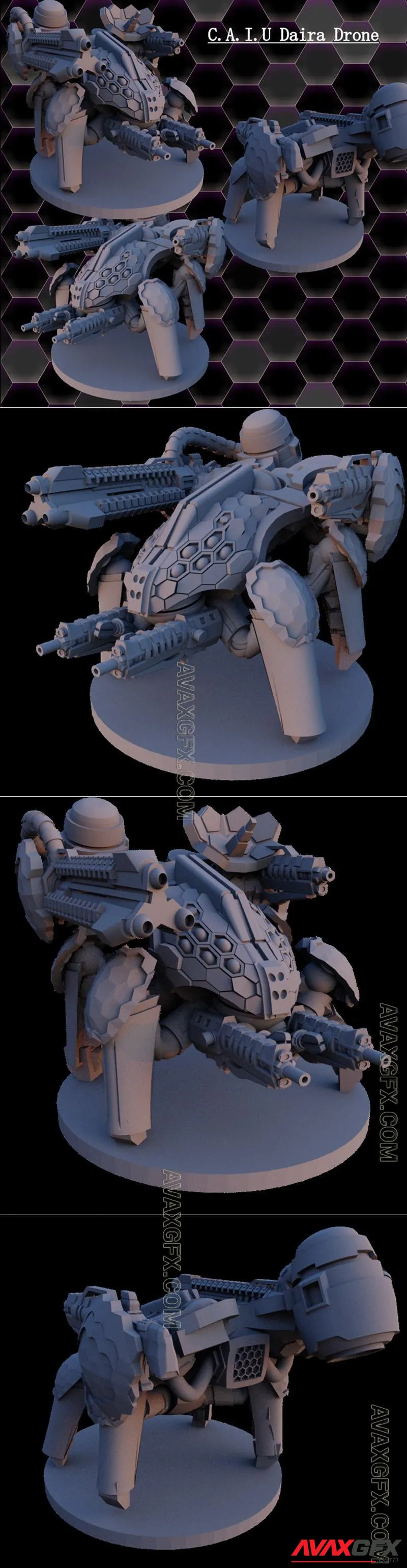 Space AI Daira rebot remote - STL 3D Model