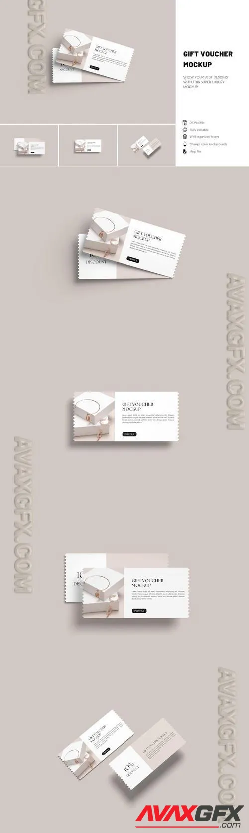 Gift Voucher Mockup