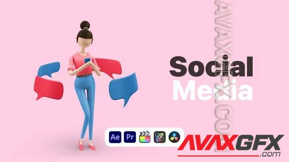 Explainer Girl Social Media 50622950 Videohive