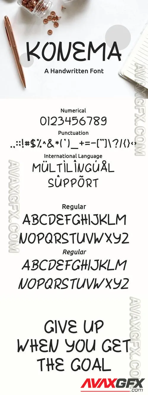 Konema Handwritten Typeface