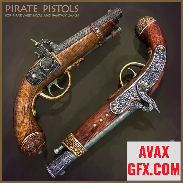 Unity Asset - 2 Pirate Pistols v2.0