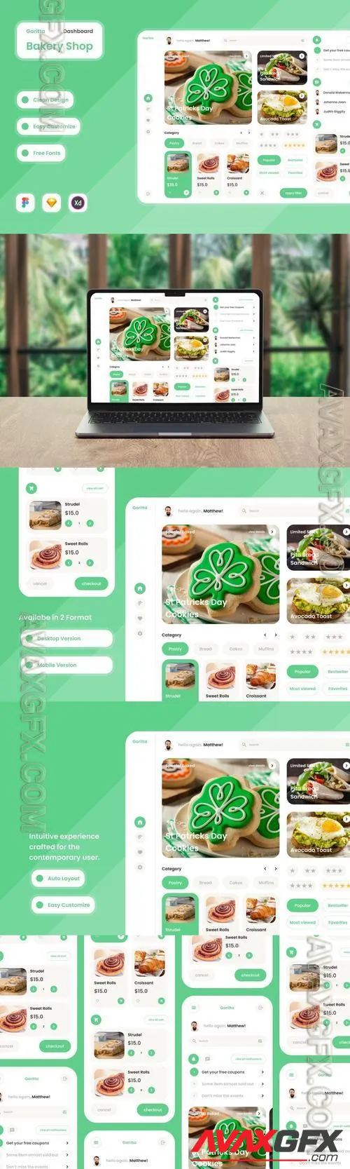 Garitta - Bakery Shop Dashboard V1