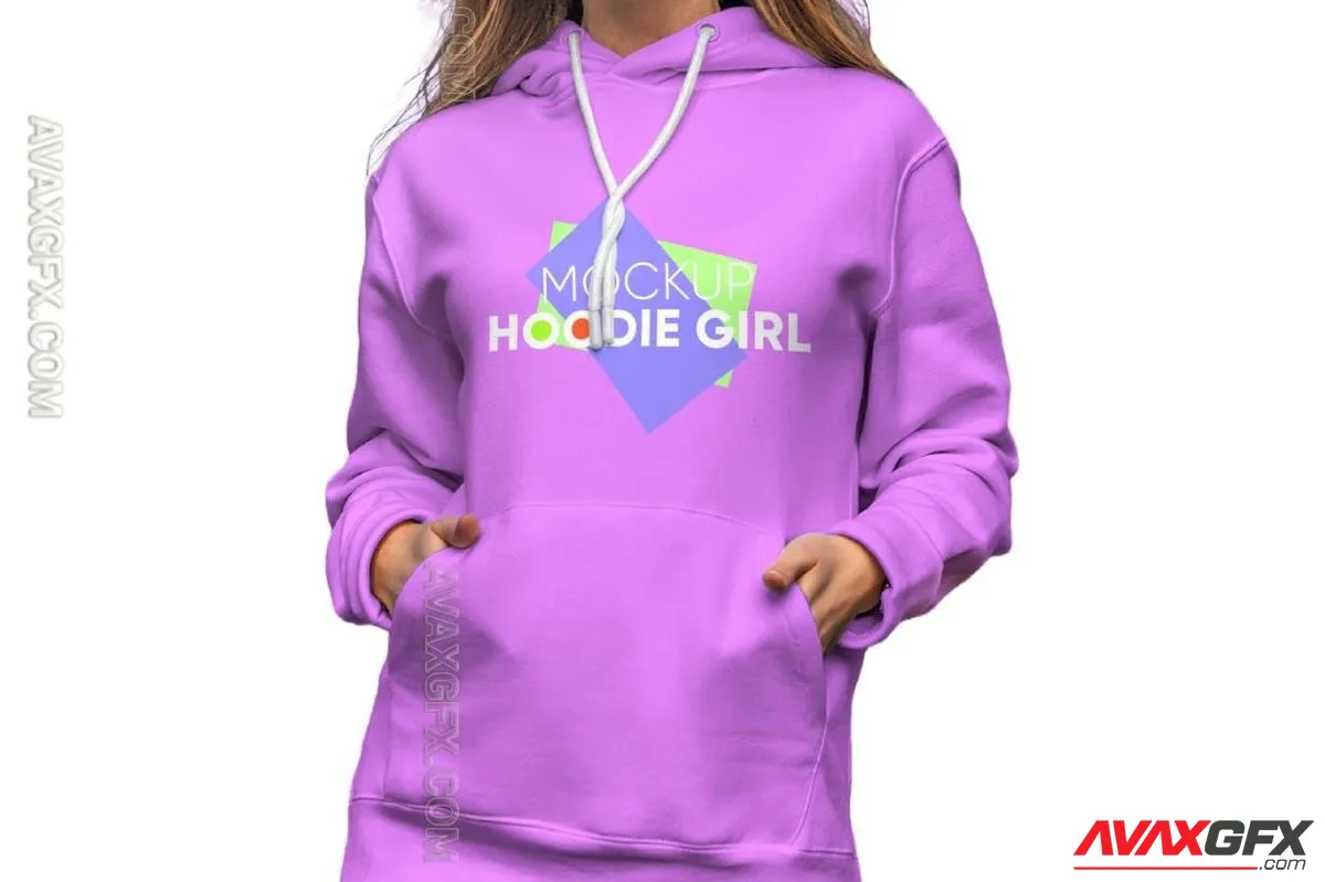 Female Hoodie Mockup