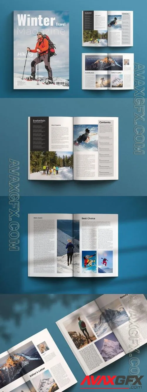 Winter Magazine Template