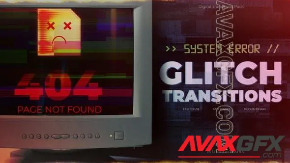 System Error Glitch Transitions 50658244 Videohive