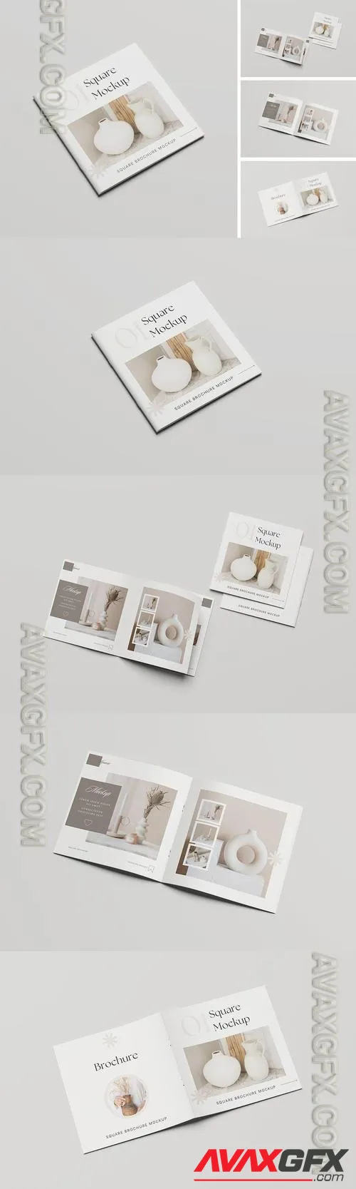 Square Brochure Mockup