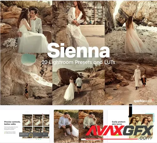20 Sienna Lightroom Presets and LUTs - 92044114