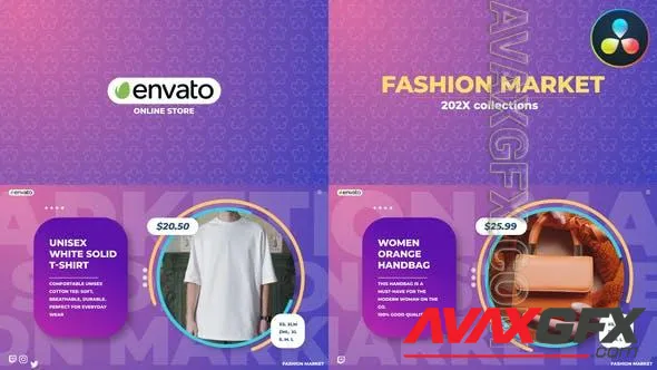 Fashion Market for DaVinci Resolve 50465554 Videohive