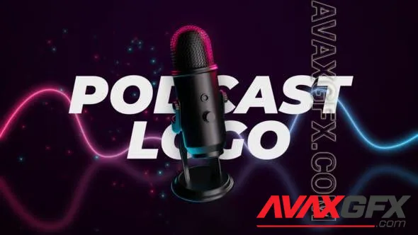 Podcast Microphone Logo Reveal 50894748 Videohive