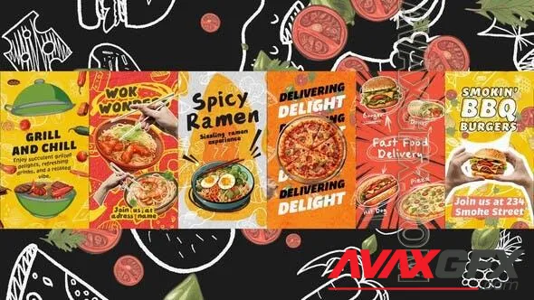 Food Vertical Posters Pack 50834390 Videohive