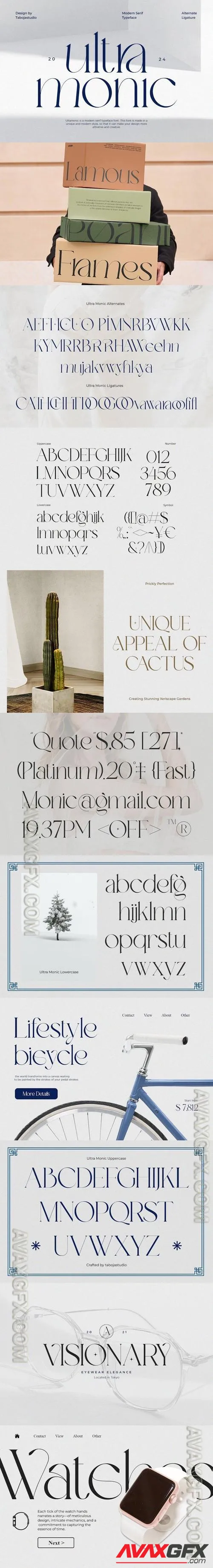 Ultra Monic - Elegant Serif Font