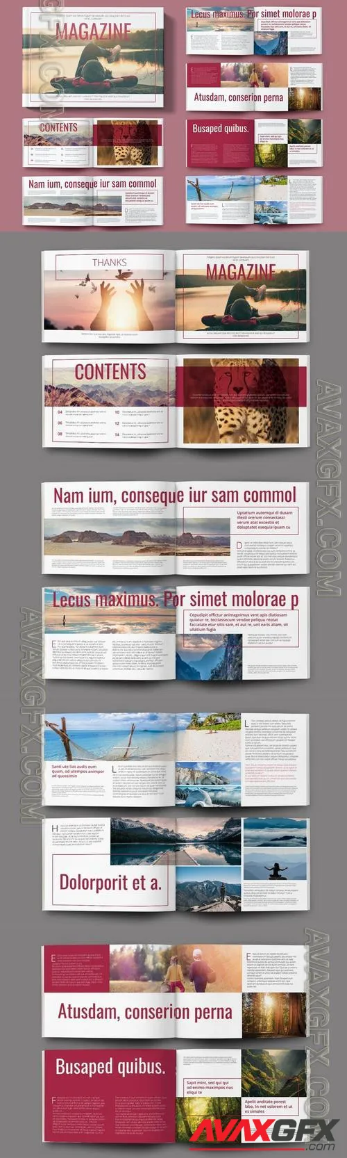 Magazine Landscape Layout