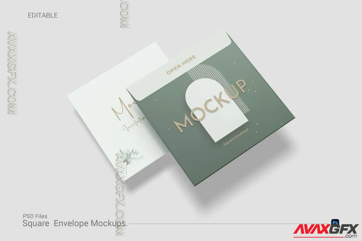 Envelope Invitation Mock Up