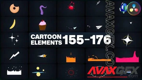 Cartoon Elements for DaVinci Resolve 50524381 Videohive