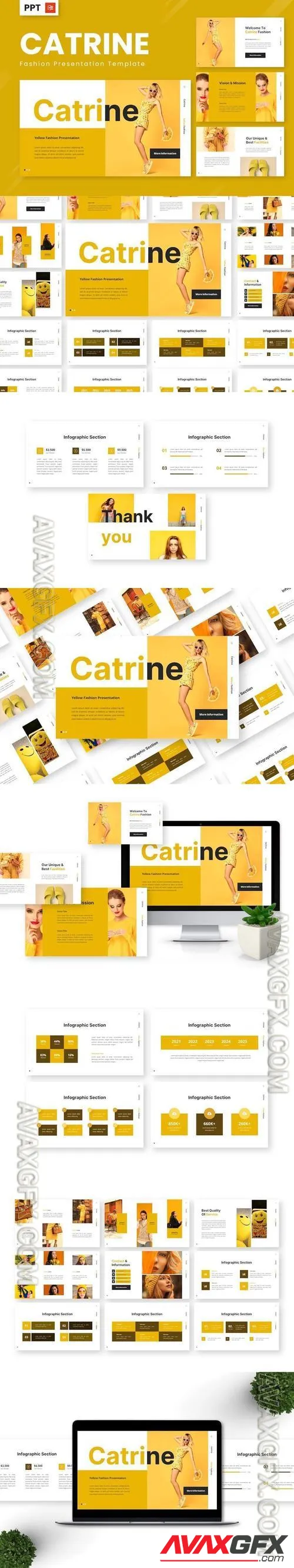 Catrine - Fashion Powerpoint Templates