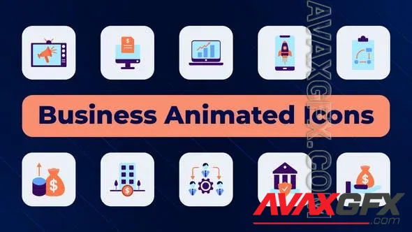 Business Animated Icons 50794555 Videohive