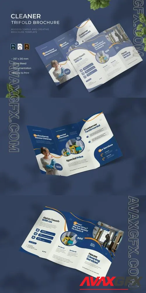 Cleaner - Trifold Brochure