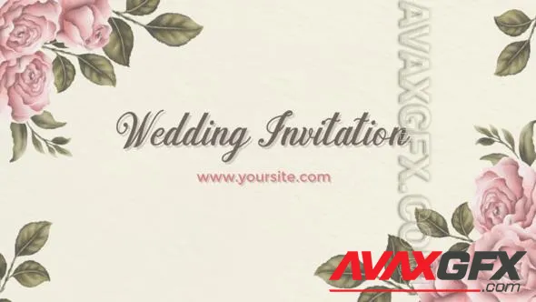 Romantic Wedding Invitation 50597228 Videohive