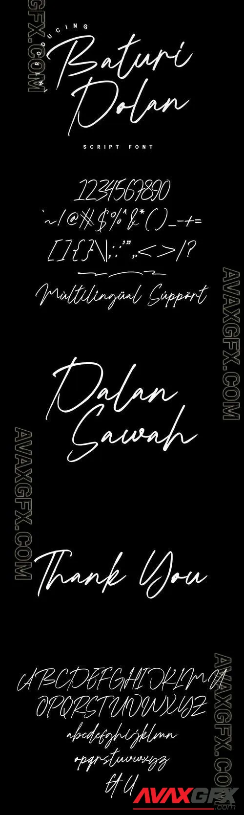 Baturi Dolan Font