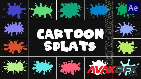 Cartoon Splats for After Effects 50940925 Videohive