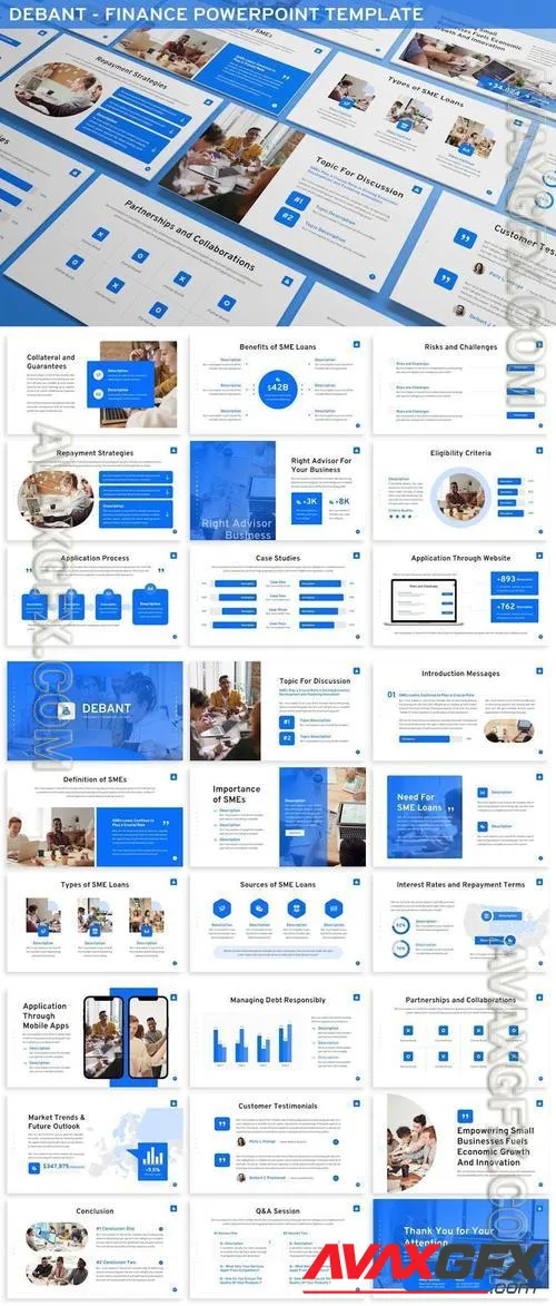 Debant - Finance Powerpoint Template