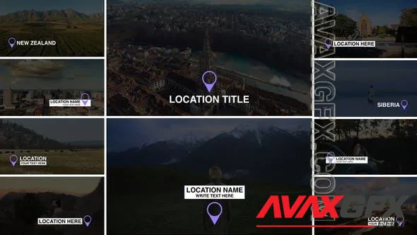 RGB Location Titles | After Effects 50657991 Videohive