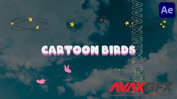 Circling Cartoon Birds for After Effects 50863753 Videohive