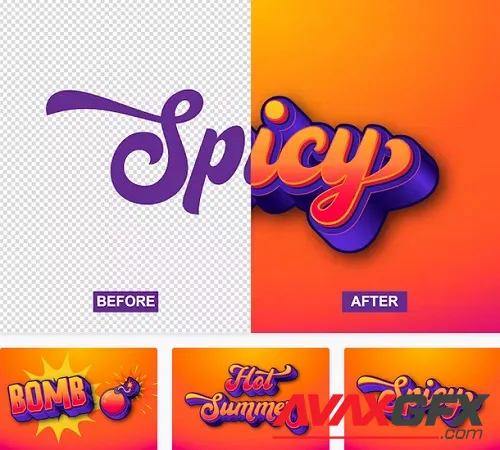 Spicy Text Effect - 7GYQHAE