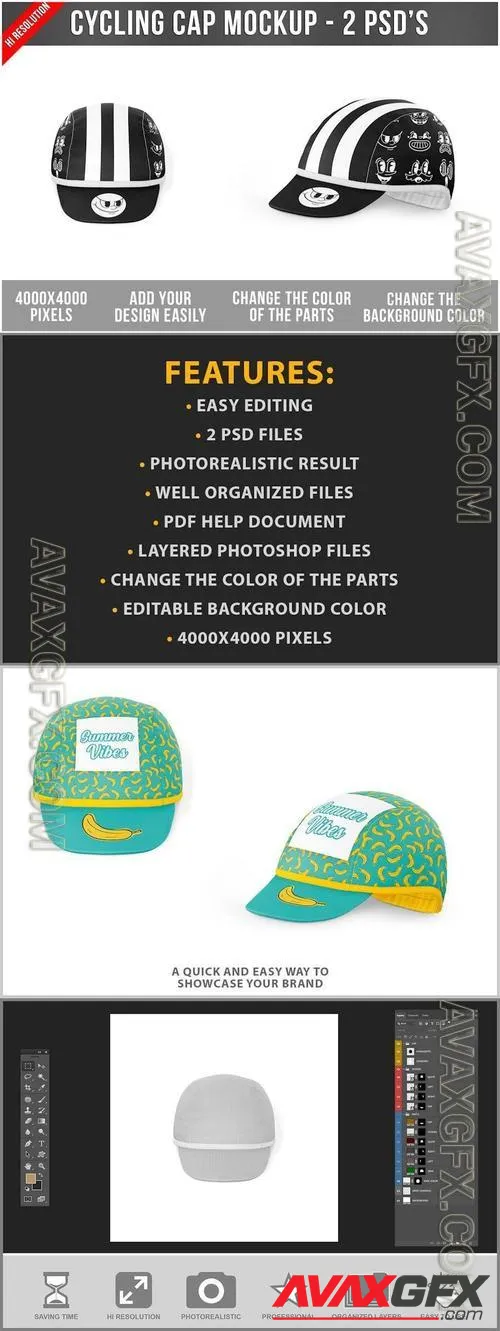 Cycling Cap Mockup