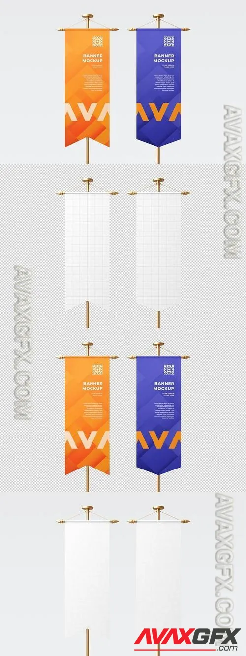 Vertical Banner Mockup