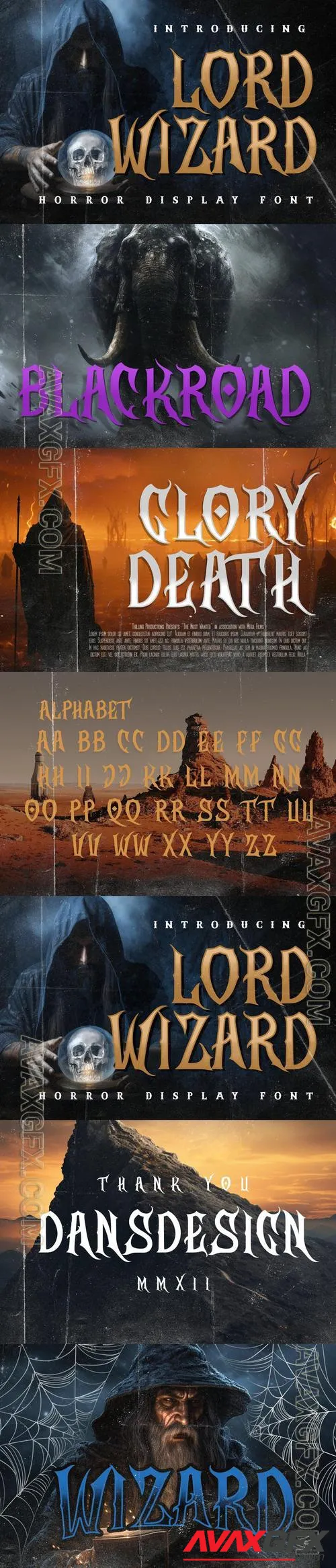 Lord Wizard Metal Horror Font