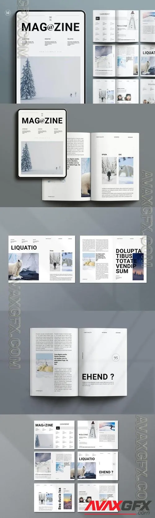 Winter Magazine Template